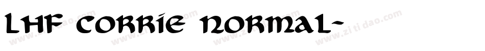 LHF Corrie Normal字体转换